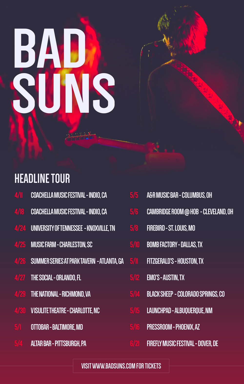 bad suns tour opener