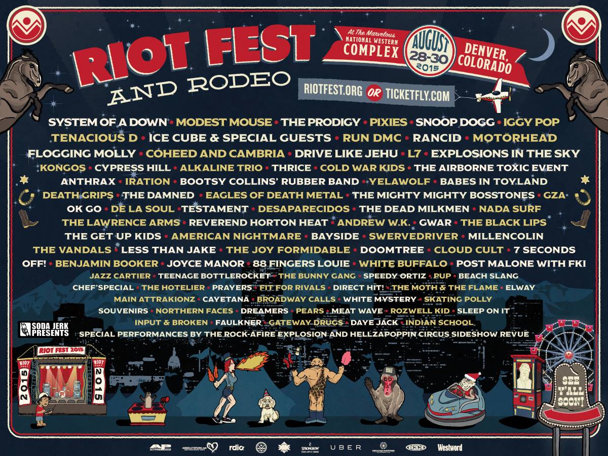 Riot Fest Denver updates lineup Listen Here Reviews