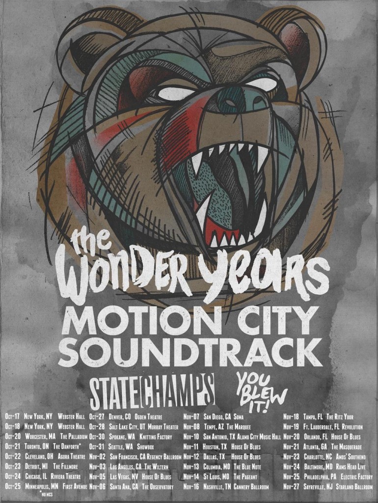The Wonder Years, Motion City Soundtrack, You Blew It!, State Champs