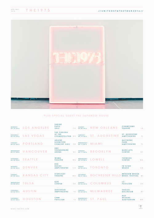 the 1975 tour pre sale