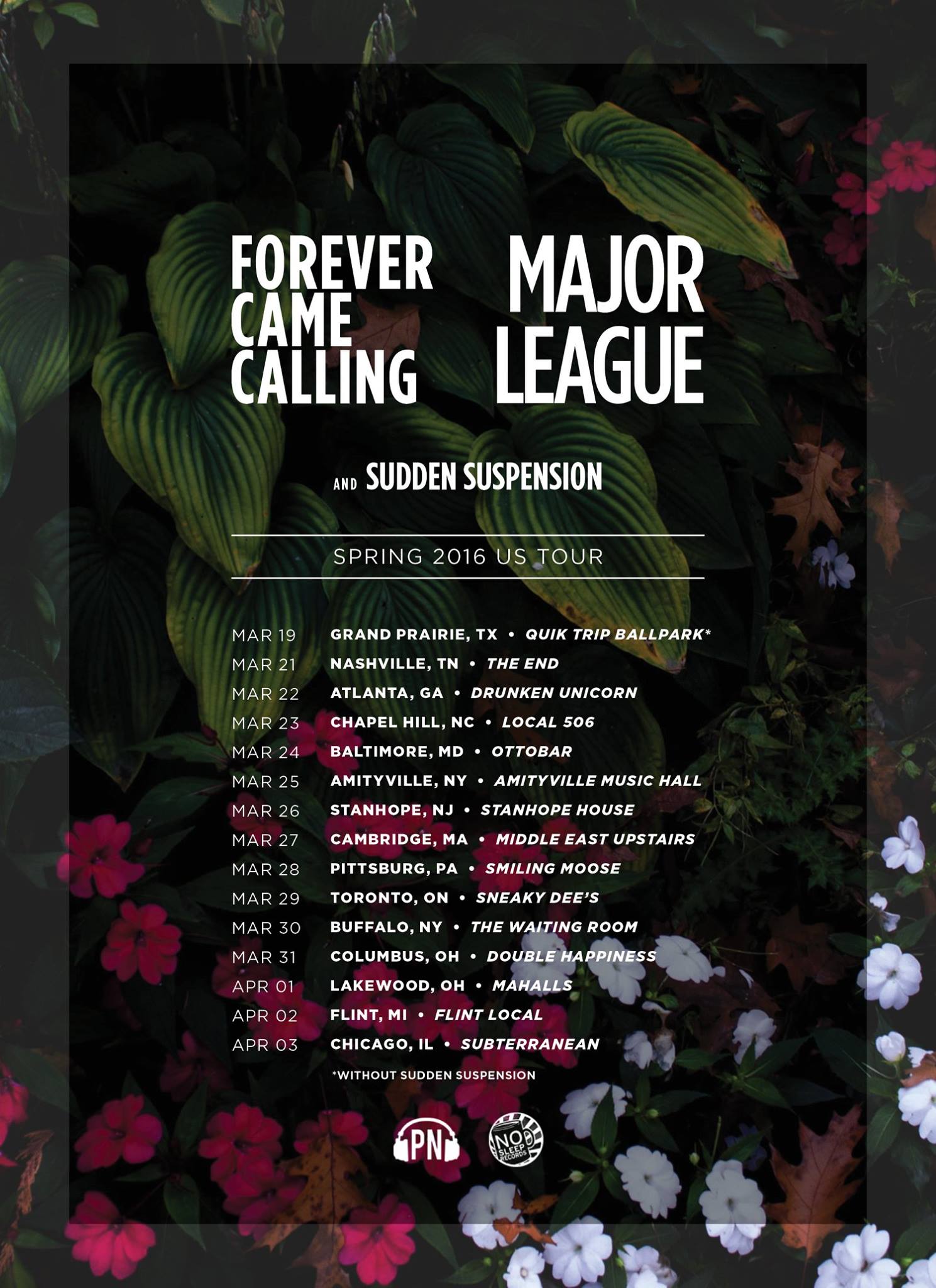forever came calling tour
